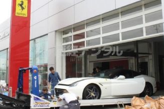 51 chiếc Ferrari bị thiệt hại khi bão Jebi đổ bộ Nhật Bản