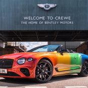 Bentley Continental GT Convertible với ngoại thất đầy sắc màu