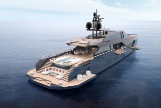 Siêu du thuyền 165 Wallypower nổi bật với thiết kế góc cạnh