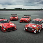 Bộ ba xe đua Mercedes-AMG GT3 bản kỷ niệm 50 Years Legend of Spa